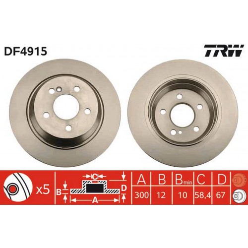 FREN DISKI ARKA MERCEDES S-CLASS W221 C216