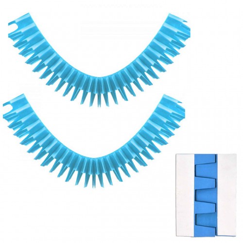 ZERO LAND - 2 adet Tırnaklı Kağıt Akordion Süs Mavi 170 cm
