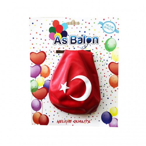 ZERO LAND - 20 inç Türk Bayrağı Jumbo Balon 51 cm