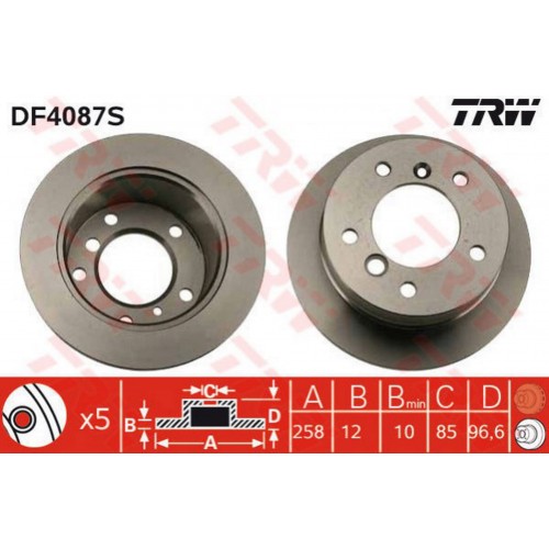 FREN DISKI ARKA MERCEDES W463 B901 B904 . VW LT 28-35-46