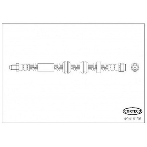 FREN HORTUMU ÖN MERCEDES W205 S205 C205 A205 C257 W213 S213 C238