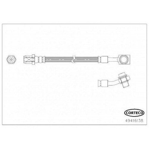 FREN HORTUMU ARKA MERCEDES W205 S205 C205 A205 W213 C238 C253