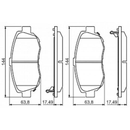 ÖN BALATA PAJERO 3.2 3.8 07 10 LAND CRUISER J12 3.0D-4D 4.0 01/03 10