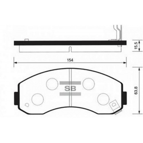 ÖN BALATA KIA K 2500 2.5D 03 GDB3434-GDB3145