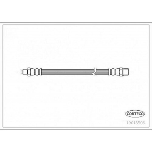 FREN HORTUMU ARKA 227mm BMW E30 E36 E46 E34 E32 AUDI A6 94 97