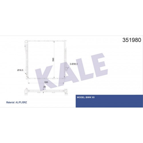 MOTOR SU RADYATORU OTM/SANZ BMW M54 M57 M62 E53 03 06