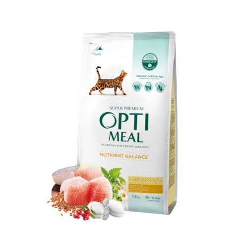 Optimeal Tavuklu Yetişkin Kedi Maması 1,5 Kg