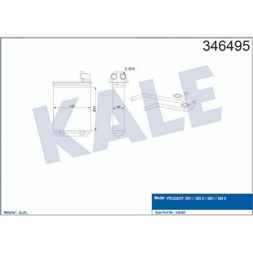 KALORİFER RADYATÖRÜ 205 89-94 309 89-93 234x138