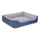 Pet Comfort Bravo Duo  Köpek Yatağı Mavi/Gri Peluş XL 105x80cm