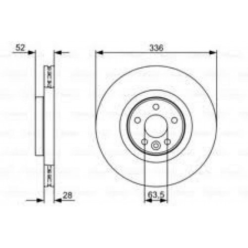 ON FREN DISK AYNASI HAVALI VOLVO S60 II 10 15 S80 II 06 V60 I 11 15 V70 III 07 15 XC70 II 09 15