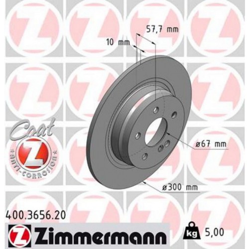 FREN DISKI ARKA MERCEDES W204 S204 C204 C207 A207