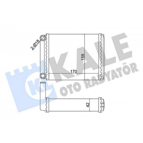 KALORIFER RADYATORU MERCEDES SPRINTER B901 B904 95 06