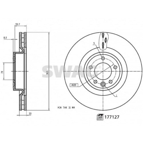 FREN DISKI ON 19 INC RANGE ROVER SPORT 2 L494 13 16 RANGE ROVER 4 VOGUE L405 12 DISCOVERY 5 L462 16