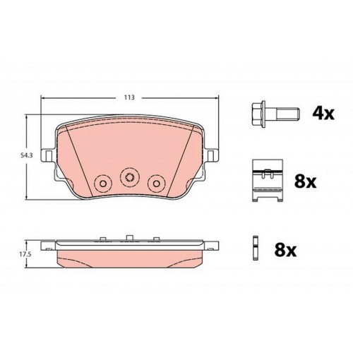 FREN BALATASI ARKA MERCEDES W177 V177 W247 C118 X118 H247 X247