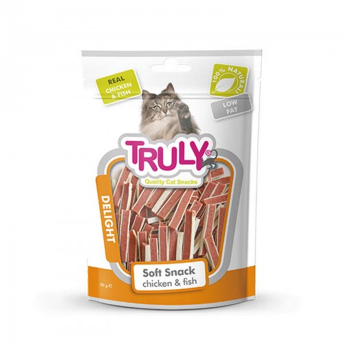 Truly Yumuşak Kedi Ödülü Tavuk-Balık Sandwich 50Gr