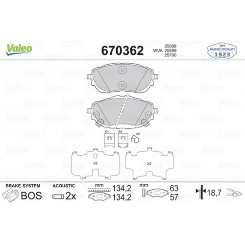 ÖN BALATA AURIS NZE18-ZRE18 -COROLLA SEDAN 1.6 VVTİ-1.33-1.6-1.8 VVTİ-1.4 D4D 12