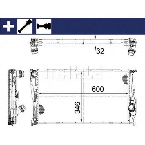 MOTOR SU RADYATORU BMW N47 N57 M57 E81 E82 E87 E88 E90 E92 E93 E84 MEKANIK SANZ