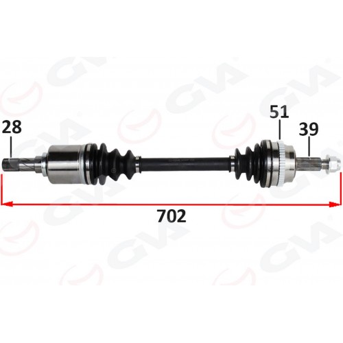 ÖN AKS SOL RENAULT MASTER II FD 2.5 DCI ABSLI 51 DIS 28X39 06-10