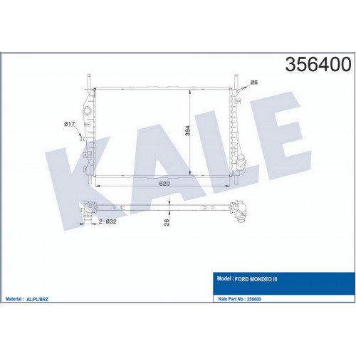 MOTOR SU RADYATORU MONDEO 2.0TDCI 2.2TDCI 01 07 KLIMALI