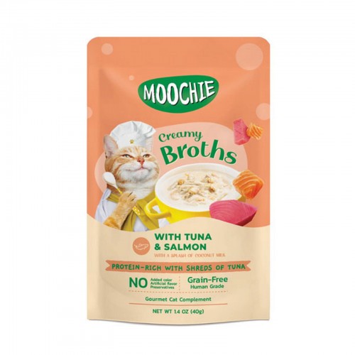 MOOCHIE ÇORBA KEDI ÖDÜLÜ TON-SOMON 40 GR X 4 ADET