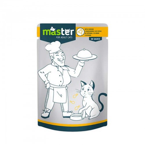 MASTER TAVUK ETLI POUCH KEDI MAMASI 80 GR. X 6 ADET