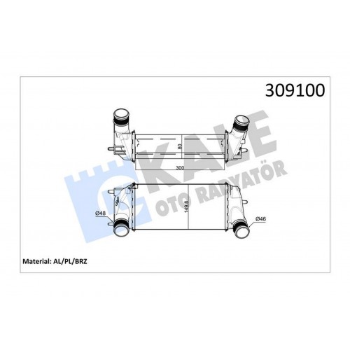 TURBO INTERCOOLER RADYATORU COURIER 14 FIESTA 13 B MAX 12 1.0 ECOBOOST