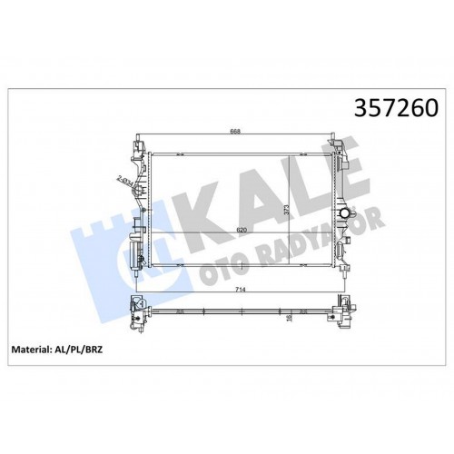 RADYATÖR OPEL ADAM-OPEL CORSA E 1.3 CDTI AL/BRZ