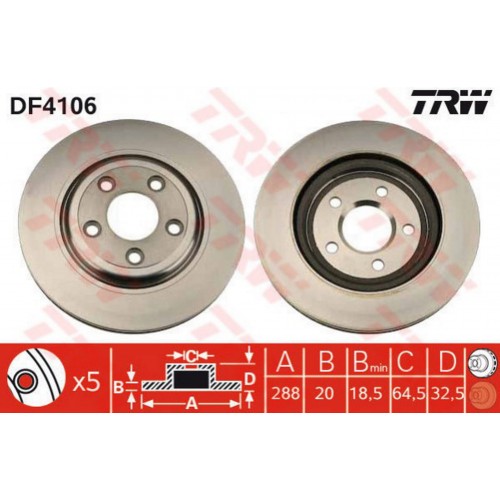 FREN DISKI ARKA JAGUAR S-TYPE 2 X200 XJ X350. X358