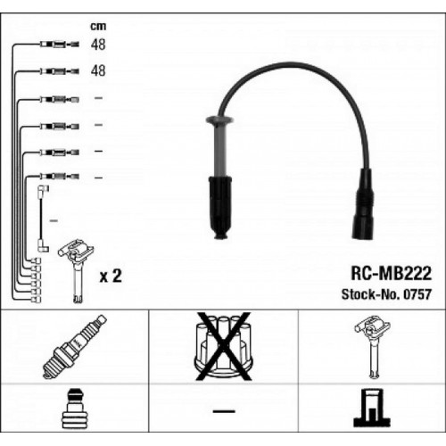 ATESLEME KABLOSU SETI MERCEDES M111 W202 S202 C208 A208 W210 S210 W163 R170