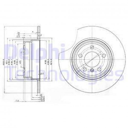 FREN DISKI ARKA BMW X5 E53 00 06