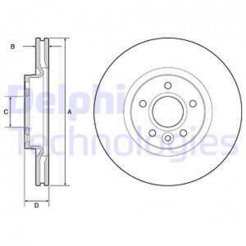 ON FREN DISK AYNASI FOCUS II-III 04 17 C MAX 03 07 KUGA I-II 08 CONNECT 14 VOLVO C30 C70 II S40 II V50 04 12 OLCU 300 25