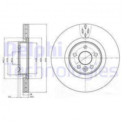 ON FREN DISK AYNASI HAVALI VOLVO S60 II 10 15 S80 II 06 V60 I 11 15 V70 III 07 15 XC70 II 09 15