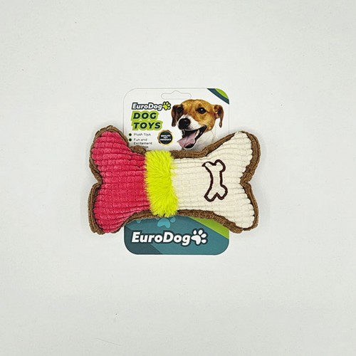 EuroDog Peluş Kemik Köpek Oyuncağı 16x10 Cm