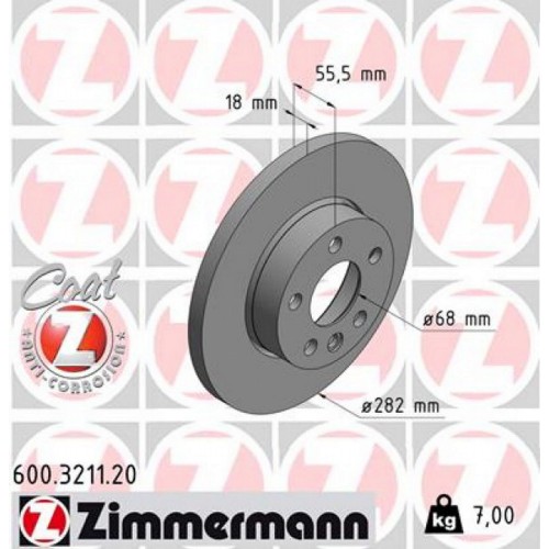 ÖN FREN AYNASI TRANSPORTER T4 1.8 1.9 TD 2.0 2.4 D 2.5 TDİ 90/4.03 282x18x5DL 986478870-986479B54-DF2810