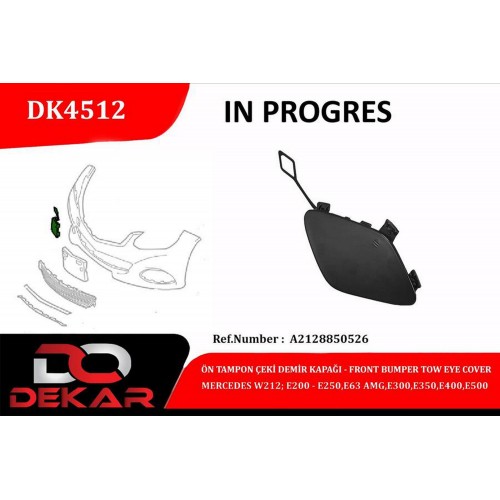 ÖN TAMPON ÇEKİ DEMİR KAPAĞI MERCEDES W212-E200-E250-E63-AMG-E300-E350