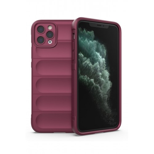 Newface iPhone 11 Pro Kılıf Optimum Silikon - Bordo