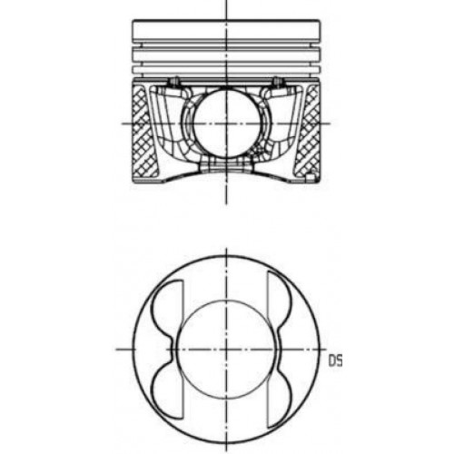 PISTON SEGMAN 0.25 83.25mm MERCEDES OM651 W204 C218 W212 W166 W221 W639 B906