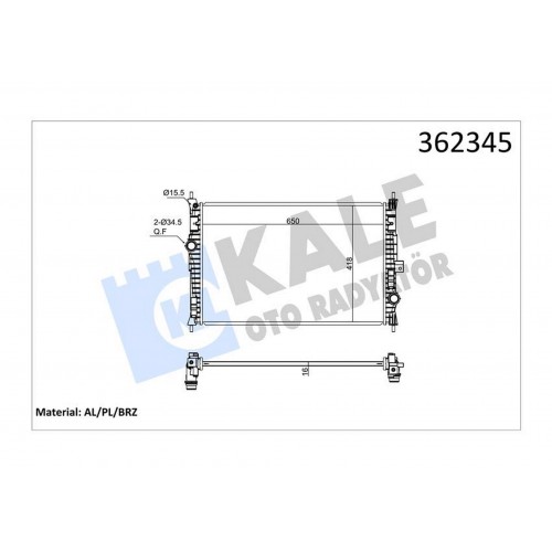 MOTOR SU RADYATÖRÜ ASTRA L 21 COMBO E 19 GRANDLAND 17 ZAFIRA LIFE 19 VIVARO C 19 JUMPY III 16 C4 18 C5 18 BERLINGO 18 EXPERT 16 508 18 5008 16 308 14 3008 16 DS4 21 DS7 1.2-1.5-1.6-2.0