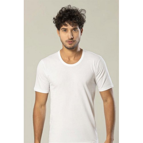 Erdem Beyaz Penye O Yaka T-Shirt 1150 Renk Beyaz Beden 45(S)