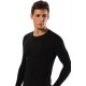 Erdem Siyah Slim Fit Uzun Kol T-Shirt 1123 Renk Siyah Beden M