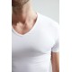 Erdem Ekru V-Yaka Slim Unisex T-Shirt 1025 Renk Ekru Beden S