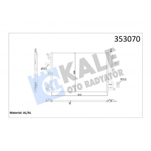 KLİMA RADYÖTÖRÜ KONDENSER VOLVO XC90 I 2.5T T6 3.2 V8 D3 D5 2002-2014