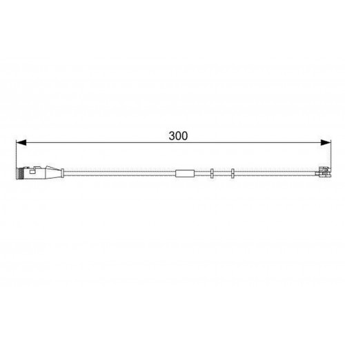 ÖN FREN BALATA FİŞİ İKAZ KABLOSU ASTRA H-ZAFIRA B 04 VECTRA C 1.9-2.0-2.2 GTS 04 300mm