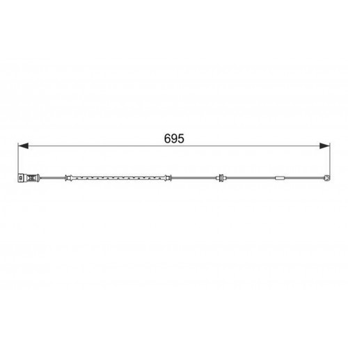 ÖN FREN BALATA FİŞİ İKAZ KABLOSU VECTRA C 04/2002 VECTRA C GTS 08/2002 SİGNUM 2003 678mm