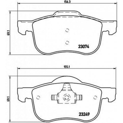 ÖN BALATA VOLVO S60 00-10 S80 98-06 V70 97-07 XC70 00-07 S70 97-00 FTE KIRMIZI KUTU