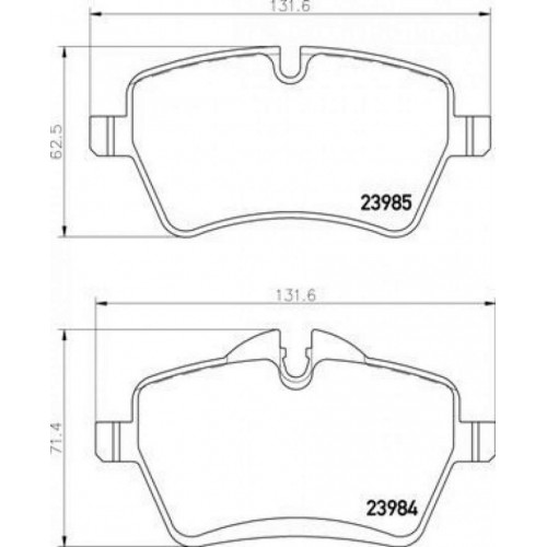 FREN BALATASI ON MINI R50 R53 JOHN COOPER WORKS 06 06 R56 R57 R58 R59 COOPER S