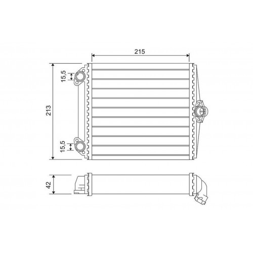 KALORIFER RADYATORU MERCEDES S-CLASS W126 85 91