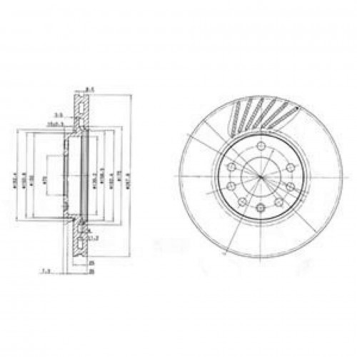 ÖN FREN AYNASI VECTRA B 96 02 SAAB 9-2/9-3 93 03 288x25x7DLxHAVALI 32025723-569357-93182306