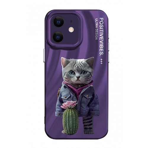 Newface iPhone 11 Kılıf Crew Desenli Kapak - Kedi