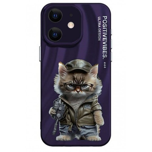 Newface iPhone 11 Kılıf Crew Desenli Kapak - Kedi - 2